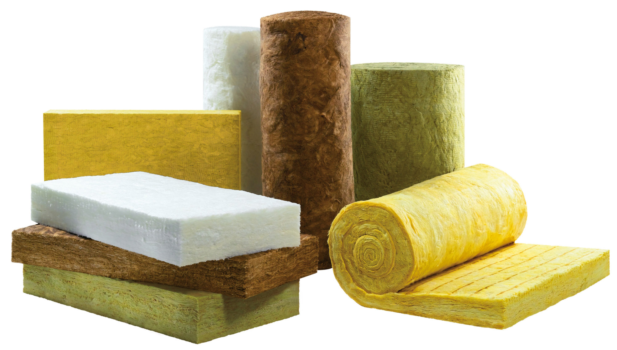 Rollen und Platten aus Mineralwolle